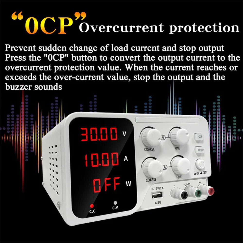 LONG WEI Power Supply Adjustable DC Ammeter Stabilized 120V 3A 360W - PDS-1203M Gambar produk LONG WEI Power Supply Adjustable DC Ammeter Stabilized 120V 3A 360W - PDS-1203M