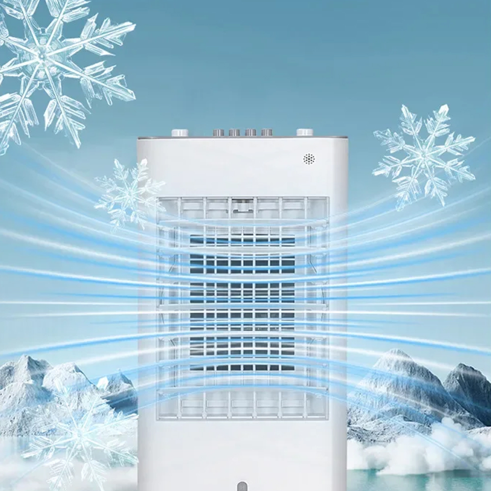 TaffHOME Air Cooler Evaporative Automatic Swing 3 Speed 50W 6L - YR-40 Gambar produk TaffHOME Air Cooler Evaporative Automatic Swing 3 Speed 50W 6L - YR-40