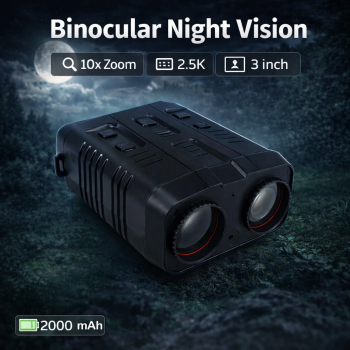 Djioyer Teropong Binocular Night Vision 10x Zoom 2.5K 3 Inch 2000mAh - R19