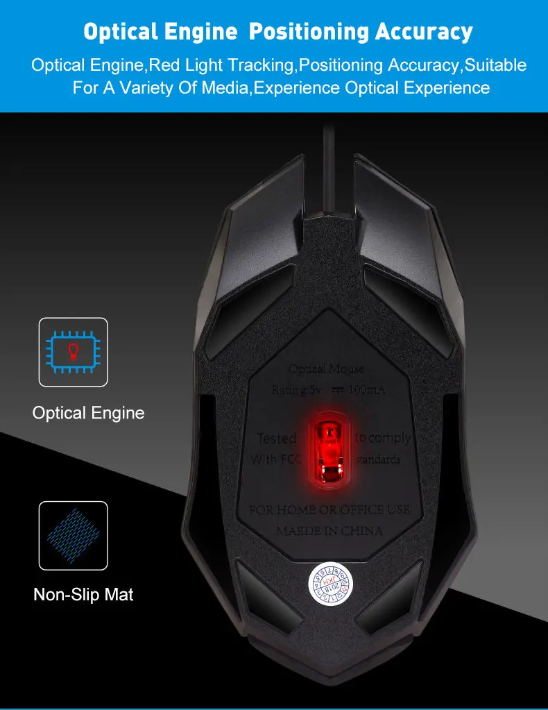 MAIL Mouse Gaming Wired RGB Backlit LED High Precision USB 1600 DPI - X1 Gambar produk MAIL Mouse Gaming Wired RGB Backlit LED High Precision USB 1600 DPI - X1