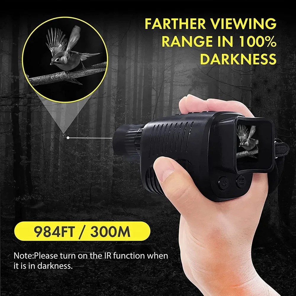 MITHRAS Teropong Monocular Digital Night Vision 16x Zoom 1080P 1500mAh - DNV2000 Gambar produk MITHRAS Teropong Monocular Digital Night Vision 16x Zoom 1080P 1500mAh - DNV2000