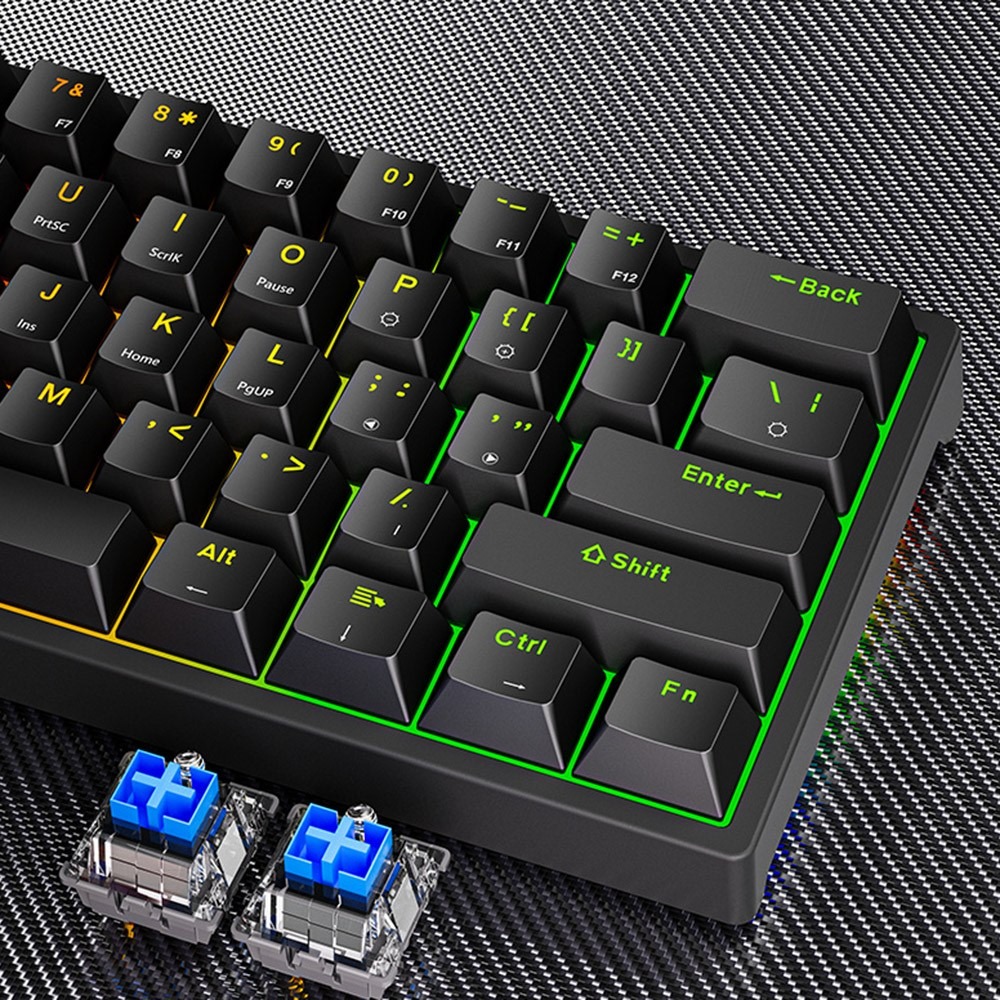 Y-FRUITFUL Keyboard Gaming Mechanical Feel 61 Key Blue Switch Wired - K33 Gambar produk Y-FRUITFUL Keyboard Gaming Mechanical Feel 61 Key Blue Switch Wired - K33