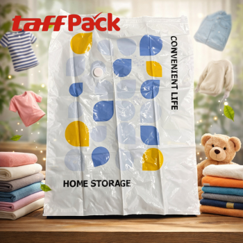 TaffPACK Kantong Plastik Vakum Pakaian Vacuum Bag 1 PCS Universal - TR100