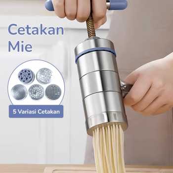 HOOMIN Cetakan Mie Spaghetti Noodle Press Pasta Manual With 5 Pressing - HO5