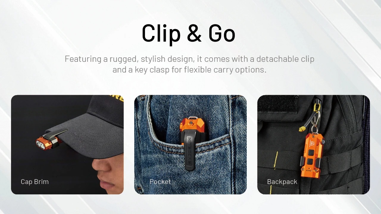 Gambar produk Nitecore Senter LED Mini Gantungan Keychain Flashlight 700 Lumens - TIP3