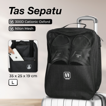 Ishiline Tas Sepatu Olahraga Organizer Waterproof Travel Shoes Bag - S-041