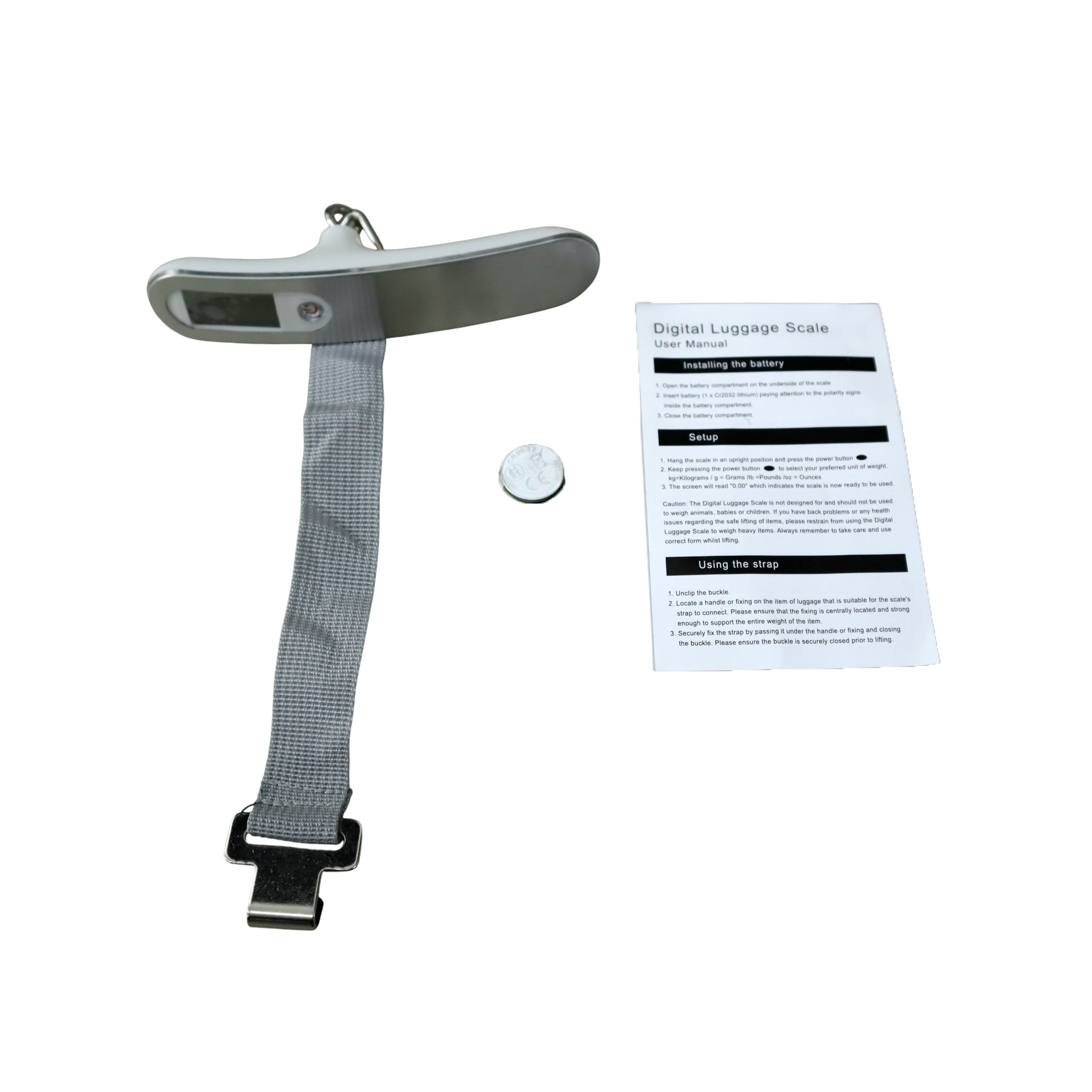 KBT Timbangan Koper Tas Digital Luggage Scale 50kg 0.005-0.10kg - QCS-16 Gambar produk KBT Timbangan Koper Tas Digital Luggage Scale 50kg 0.005-0.10kg - QCS-16