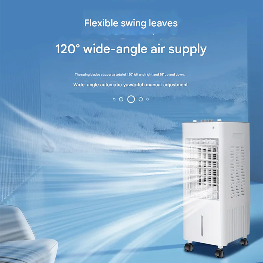 TaffHOME Air Cooler Evaporative Automatic Swing 3 Speed 50W 6L - YR-40 Gambar produk TaffHOME Air Cooler Evaporative Automatic Swing 3 Speed 50W 6L - YR-40