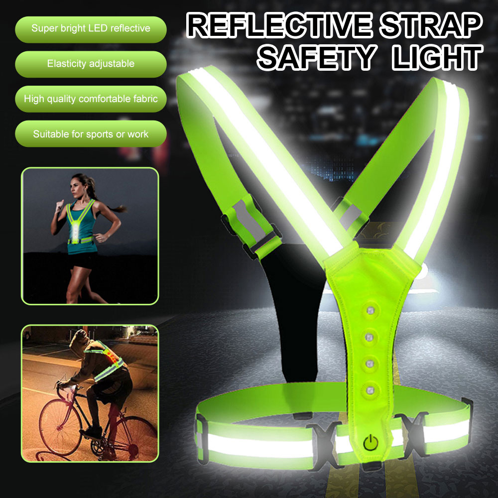 NOKIN Rompi Tali Reflektif Sabuk Keselamatan LED Reflective Vest - NK300 Gambar produk NOKIN Rompi Tali Reflektif Sabuk Keselamatan LED Reflective Vest - NK300
