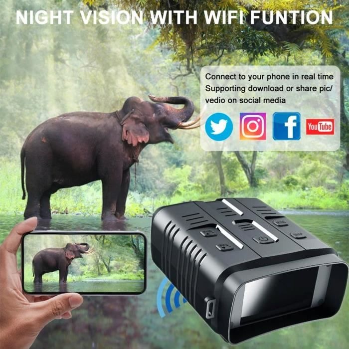 Tyree Teropong Binocular IR Night Vision 10x Zoom 4K 3000mAh with WiFi - NOO9 Gambar produk Tyree Teropong Binocular IR Night Vision 10x Zoom 4K 3000mAh with WiFi - NOO9