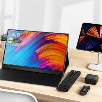 Gambar produk Taffware Portable Monitor Touchscreen 15.6 Inch IPS FHD 60Hz Type C - 1560MTSB
