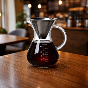Gambar produk One Two Cups Coffee Server Chemex Drip Pour Over with Filter 800ml - YD-KT001