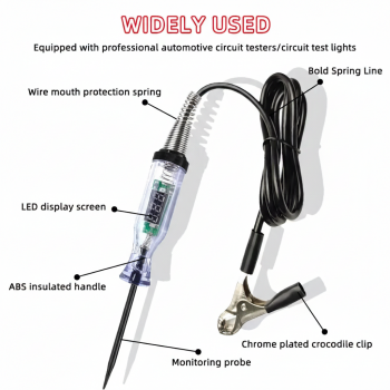 Gambar produk PINMOAP Tespen Circuit Tester Voltage with Alligator Clip 3-48V - S70