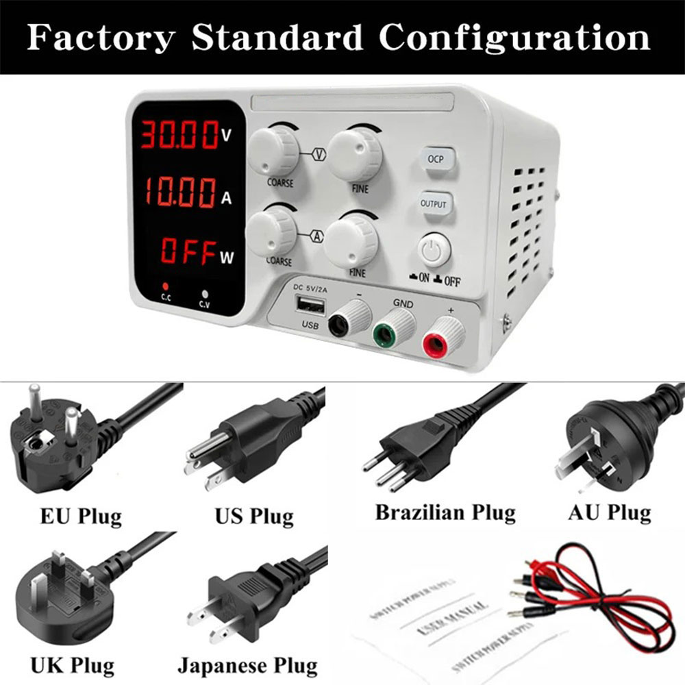 LONG WEI Power Supply Adjustable DC Ammeter Stabilized 120V 3A 360W - PDS-1203M Gambar produk LONG WEI Power Supply Adjustable DC Ammeter Stabilized 120V 3A 360W - PDS-1203M