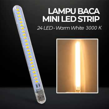 Gambar produk MeeToo Lampu Baca Mini LED USB Portable 5V 12W 24 LED Warm White - SMD 5730