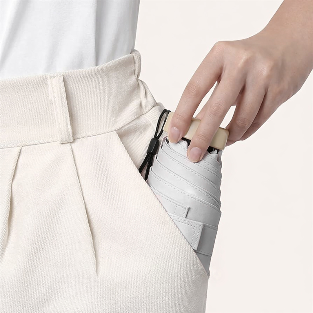 XMSJ Payung Lipat Vinyl Pocket Umbrella Anti UV UPF 50+ 6 Bone - HYZ-023 Gambar produk XMSJ Payung Lipat Vinyl Pocket Umbrella Anti UV UPF 50+ 6 Bone - HYZ-023