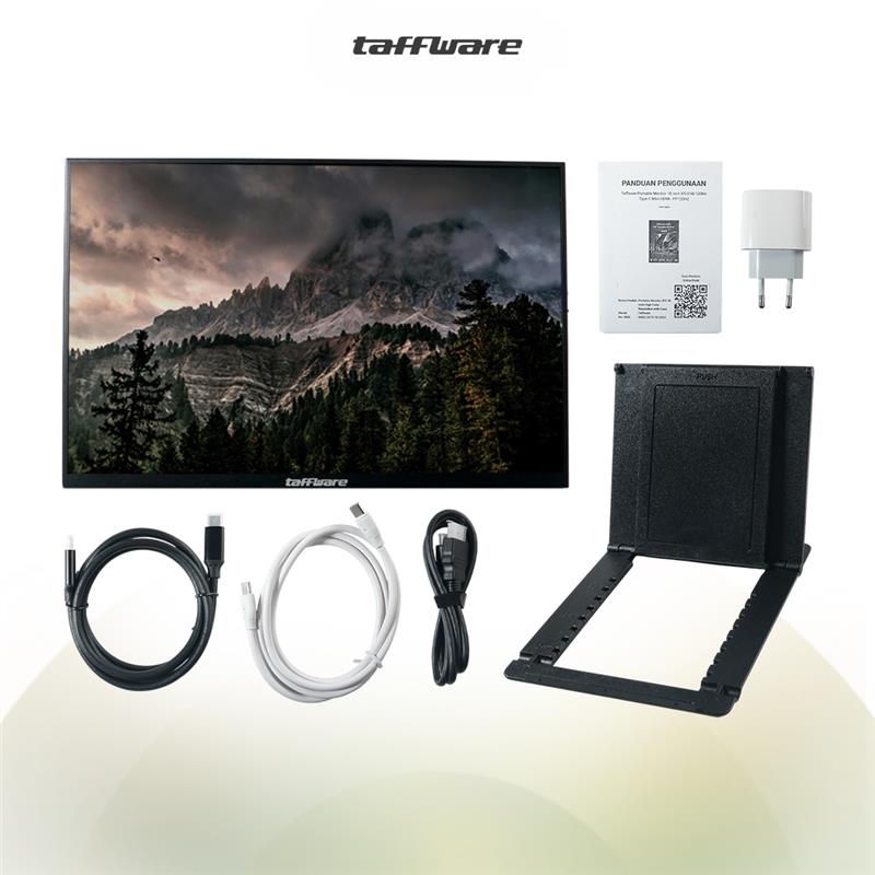 Taffware Portable Monitor 18 Inch IPS FHD 120Hz Type C Mini HDMI - PP120HZ Gambar produk Taffware Portable Monitor 18 Inch IPS FHD 120Hz Type C Mini HDMI - PP120HZ