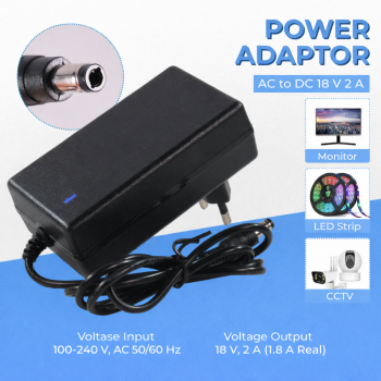 Deek-Robot Adaptor Power Supply Converter AC to DC LED Strip - 2420-EU