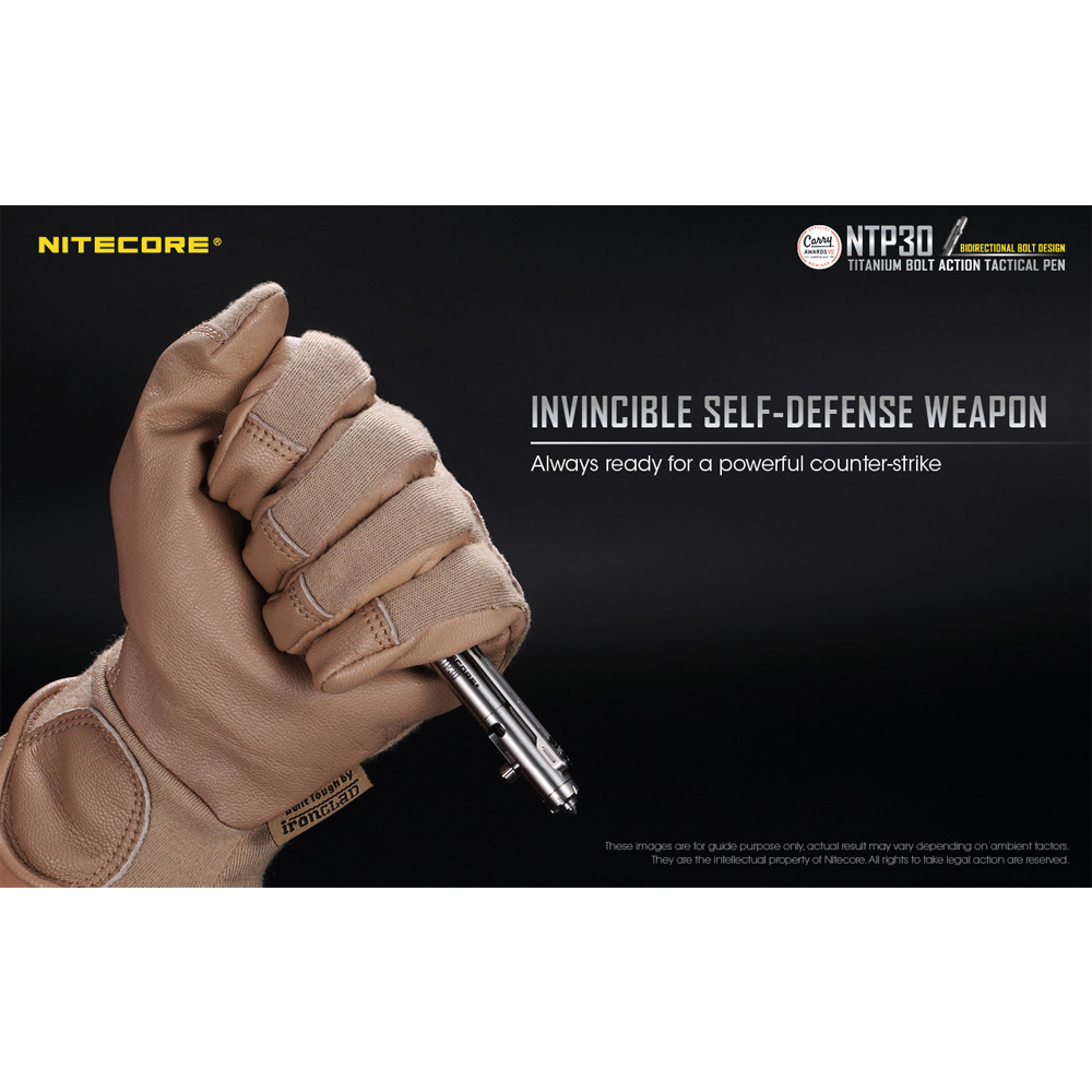 NITECORE Pulpen Tactical EDC Pen TC4 Titanium Glass Breaker 0.7mm - NTP30 Gambar produk NITECORE Pulpen Tactical EDC Pen TC4 Titanium Glass Breaker 0.7mm - NTP30