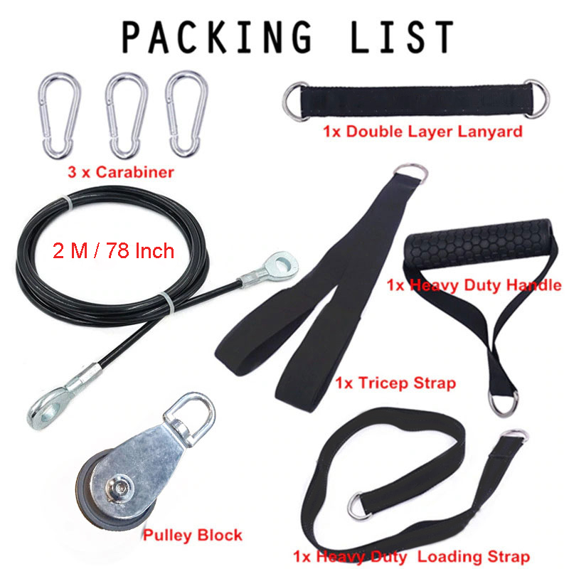 JBryant Katrol Fitness Gym DIY Pulley Cable Machine Arm Bicep 100kg - J3140 Gambar produk JBryant Katrol Fitness Gym DIY Pulley Cable Machine Arm Bicep 100kg - J3140