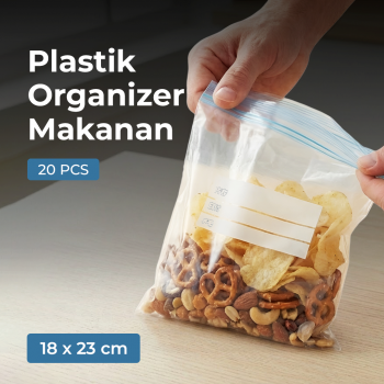 MEIDU Kantong Plastik Makanan PE Food Bag Ziplock 18x23cm 20 PCS - PK-25