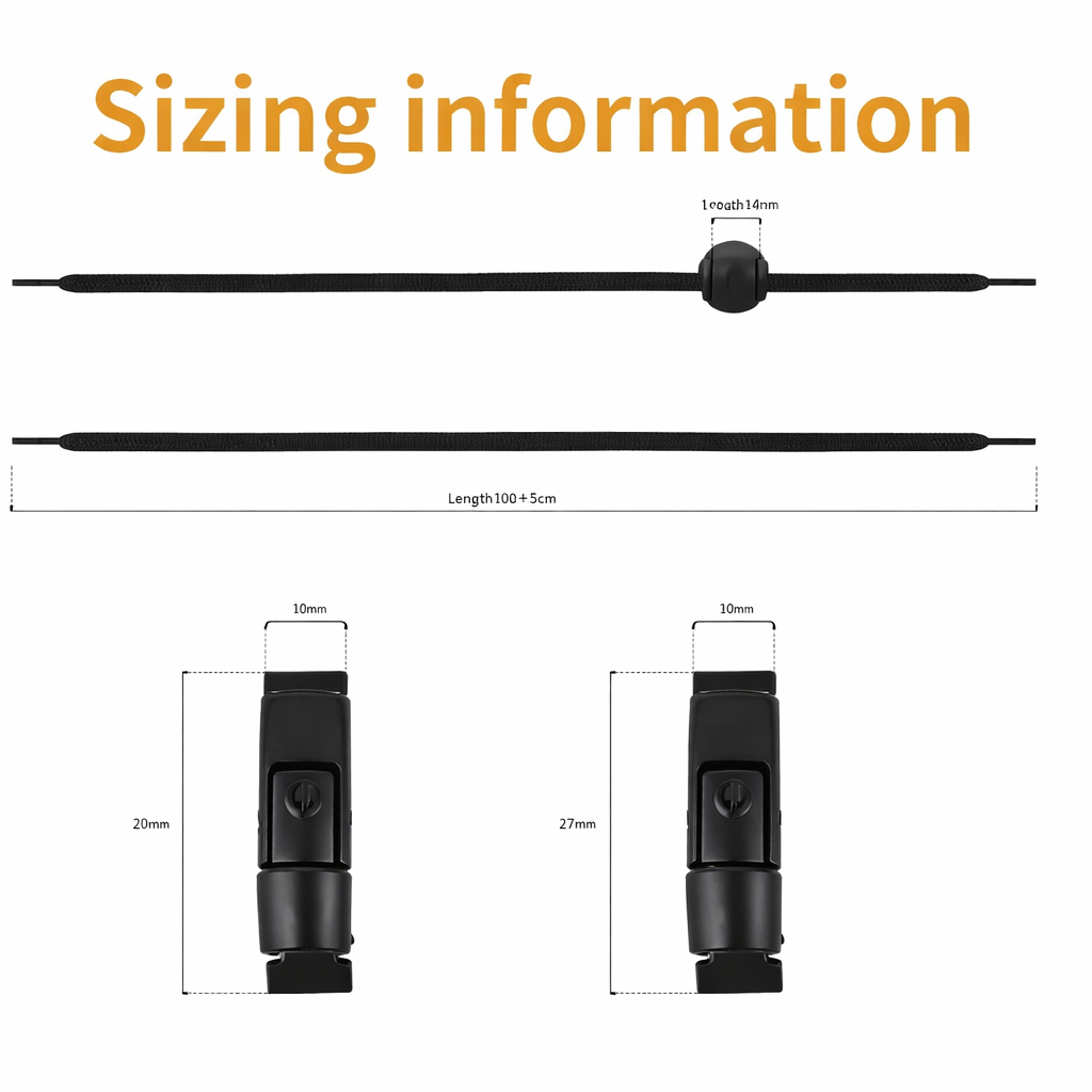 Zshare Tali Sepatu Elastis Lazy No Tie Elastic Shoe Lace 1m 1 Pair - T20 Gambar produk Zshare Tali Sepatu Elastis Lazy No Tie Elastic Shoe Lace 1m 1 Pair - T20