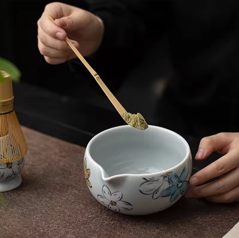 One Two Cups Matcha Set Chawan Chasen Stand Chashaku 500ml 4 PCS - S28 Gambar produk One Two Cups Matcha Set Chawan Chasen Stand Chashaku 500ml 4 PCS - S28