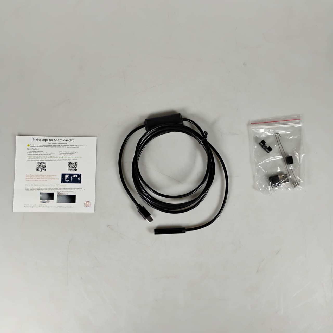 JCWHCAM Kamera Endoskopi Industrial Endoscope Borescope 7.0mm 6 LED 2M - N500-M Gambar produk JCWHCAM Kamera Endoskopi Industrial Endoscope Borescope 7.0mm 6 LED 2M - N500-M
