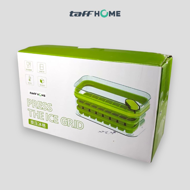TaffHOME Cetakan Es Batu Jelly Kotak 32 Grid Quick Press 2 PCS - KR238 Gambar produk TaffHOME Cetakan Es Batu Jelly Kotak 32 Grid Quick Press 2 PCS - KR238