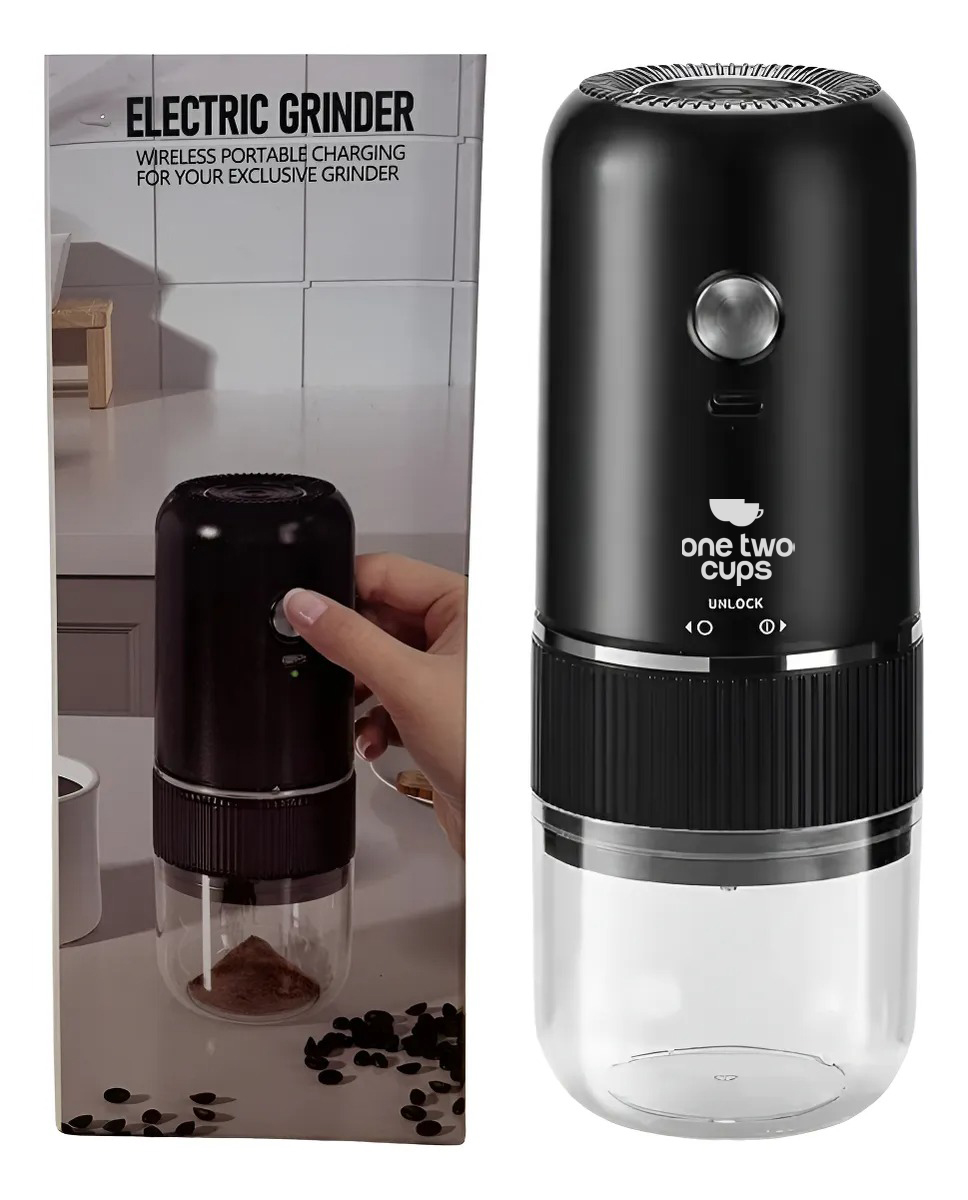 One Two Cups Penggiling Kopi Elektrik Coffee Grinder Adjust 1000mAh - MDJ-13 Gambar produk One Two Cups Penggiling Kopi Elektrik Coffee Grinder Adjust 1000mAh - MDJ-13