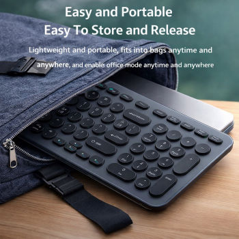 Gambar produk JOMAA Keyboard Dual Wireless Bluetooth 2.4G with Phone Stand Type C - MLD-570