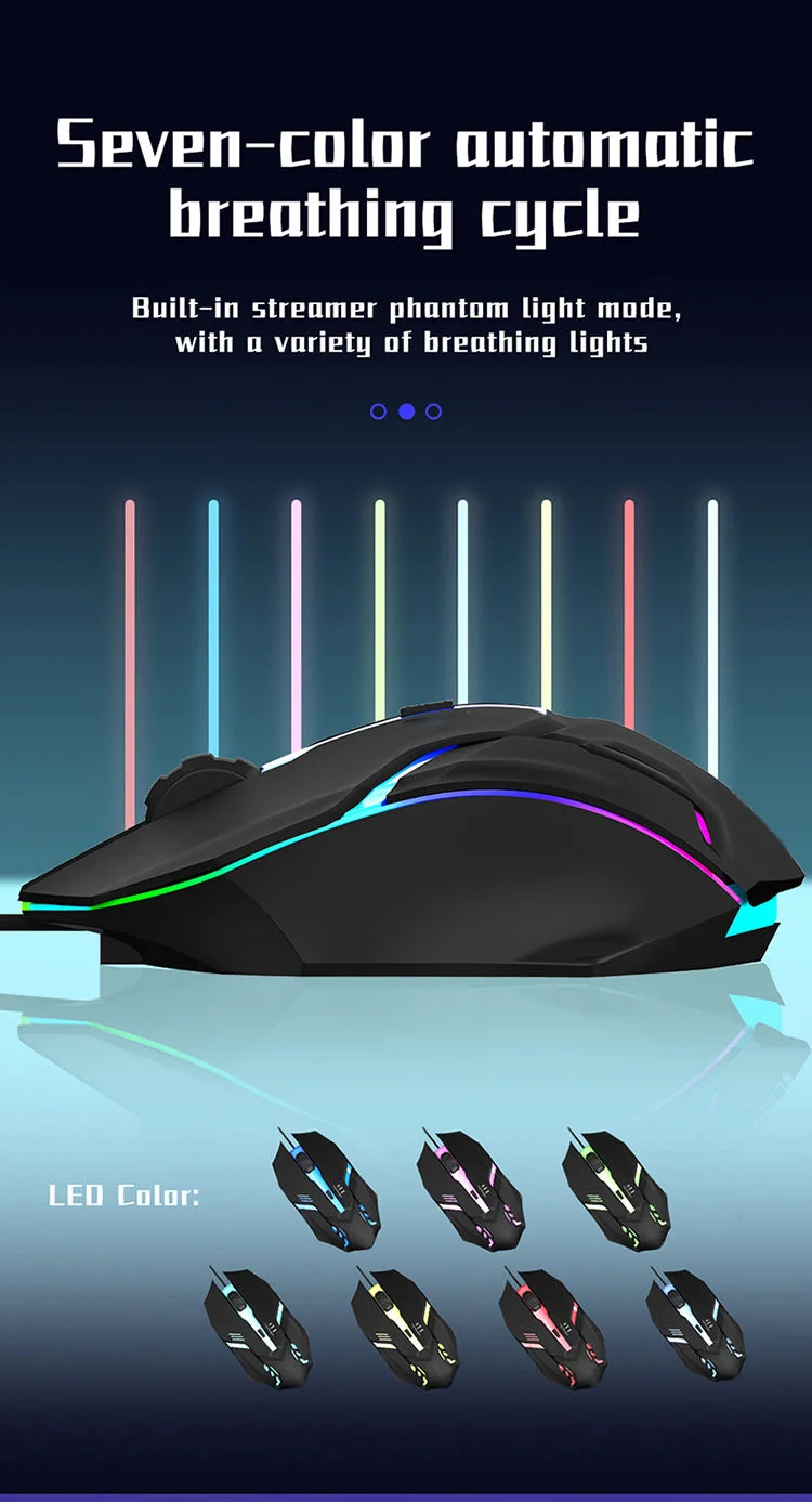 MAIL Mouse Gaming Wired RGB Backlit LED High Precision USB 1600 DPI - X1 Gambar produk MAIL Mouse Gaming Wired RGB Backlit LED High Precision USB 1600 DPI - X1