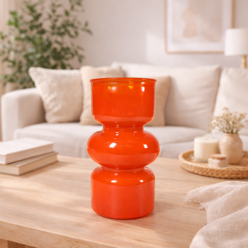 Gambar produk TaffHOME Vas Bunga Kaca Nordic Bottle Vase Flower Pot Home Decor 18cm - AM-18