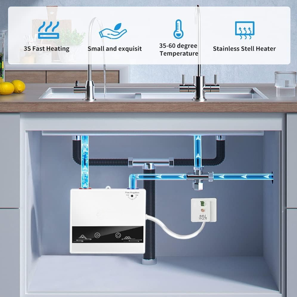 ATWFS Pemanas Air Listrik Instant Water Heater Display IPX4 220V 4200W - HY55B Gambar produk ATWFS Pemanas Air Listrik Instant Water Heater Display IPX4 220V 4200W - HY55B