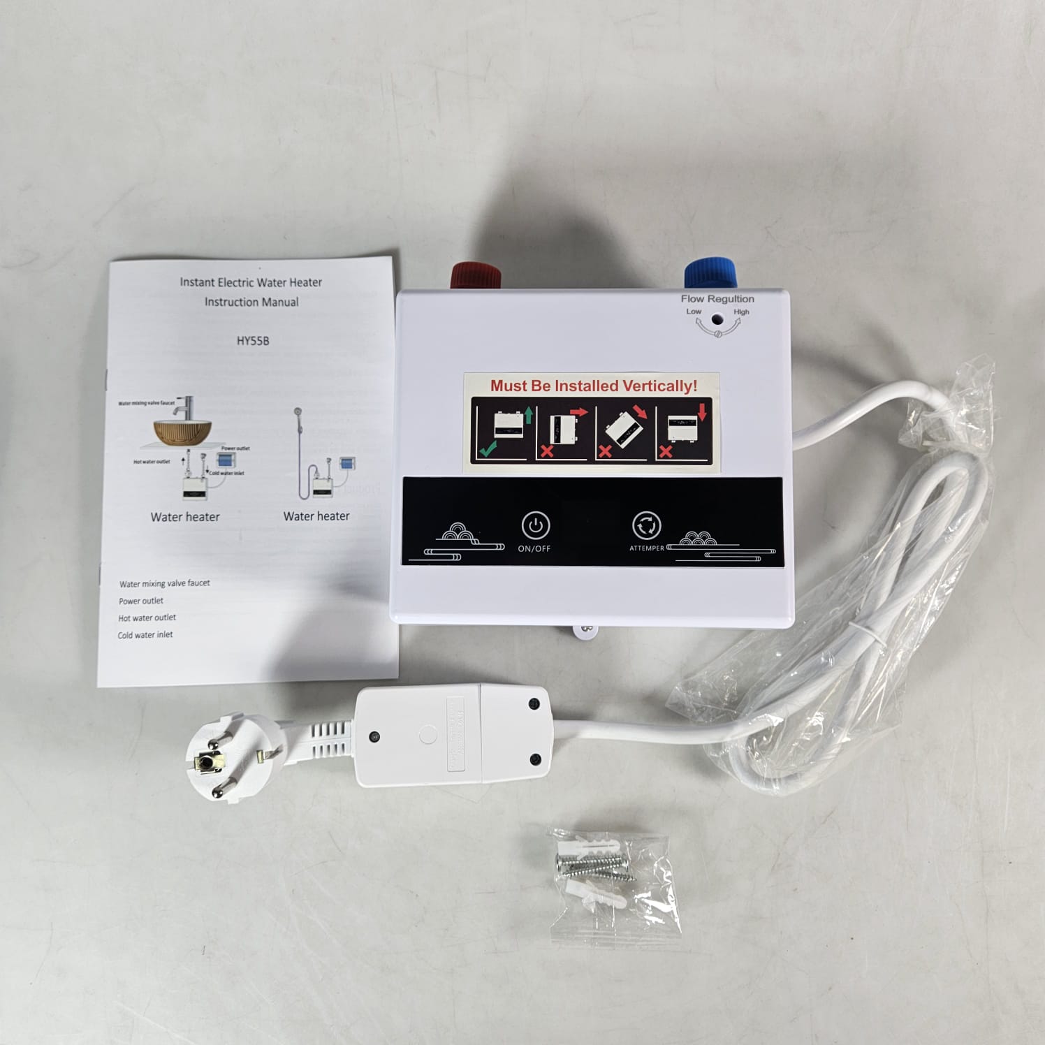 ATWFS Pemanas Air Listrik Instant Water Heater Display IPX4 220V 4200W - HY55B Gambar produk ATWFS Pemanas Air Listrik Instant Water Heater Display IPX4 220V 4200W - HY55B