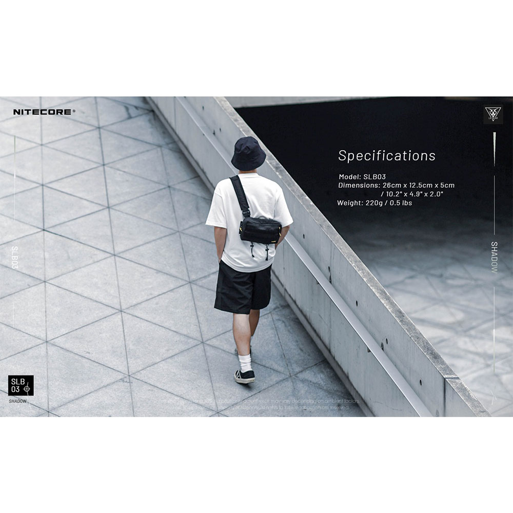 Nitecore Tas Sling Bag Outdoor Waist Tactical 500D Nylon MOLLE 1.6L - SLB03 Gambar produk Nitecore Tas Sling Bag Outdoor Waist Tactical 500D Nylon MOLLE 1.6L - SLB03