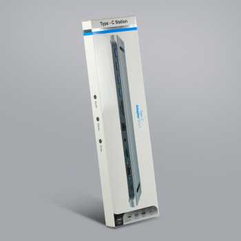 Gambar produk Docktion Hub USB Type C Adaptor HDMI 4K AUX Card Reader 11in1 - BYL-2003