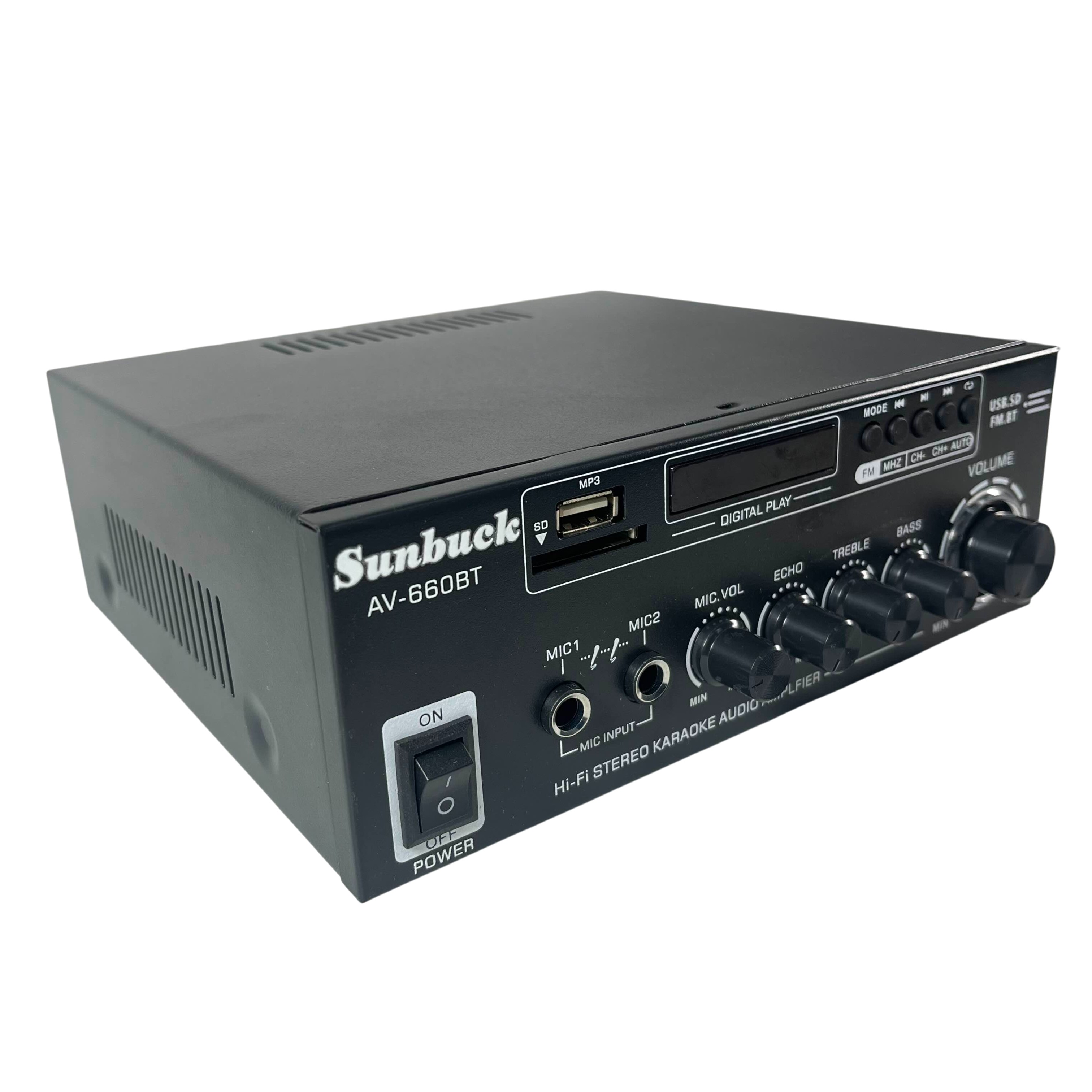 Sunbuck Audio Bluetooth 5.0 DAC Amplifier 2 Ch Remote 2000W - AV-660BT Gambar produk Sunbuck Audio Bluetooth 5.0 DAC Amplifier 2 Ch Remote 2000W - AV-660BT