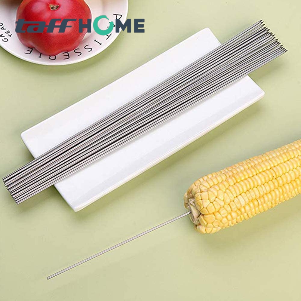 TaffHOME Alat Tusuk Sate BBQ Reusable Stain 33cm 100 PCS - Miao-480 Gambar produk TaffHOME Alat Tusuk Sate BBQ Reusable Stain 33cm 100 PCS - Miao-480