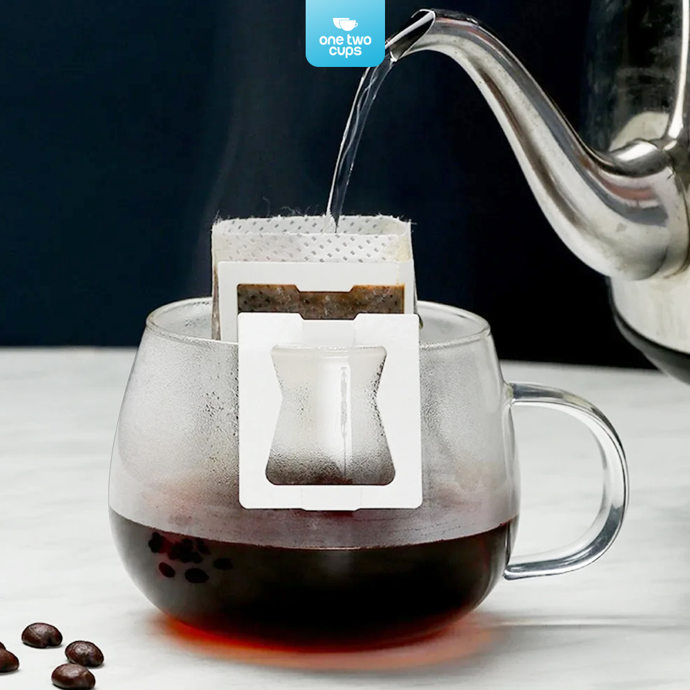 One Two Cups Kertas Penyaring Kopi Coffee Drip Bag Paper Filter 50PCS - T111 Gambar produk One Two Cups Kertas Penyaring Kopi Coffee Drip Bag Paper Filter 50PCS - T111