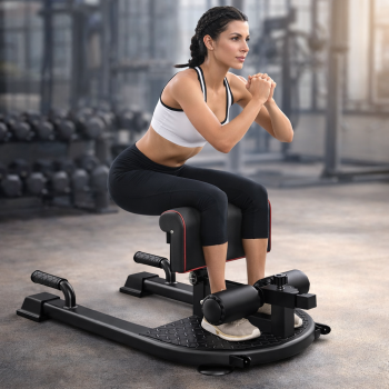 MIKING Sissy Squat Machine Alat Gym Fitness Workout - C-D25