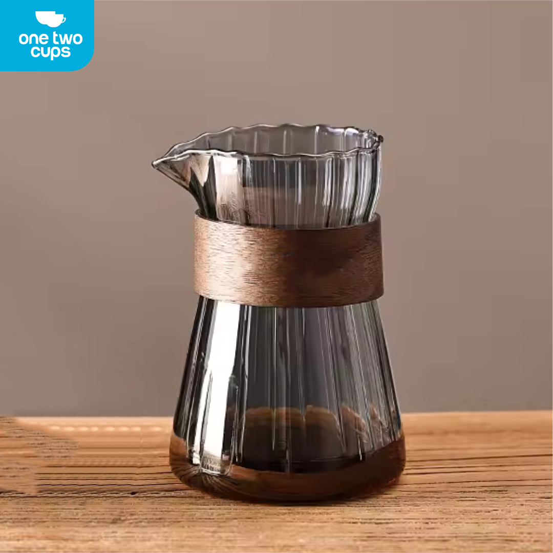 One Two Cups Coffee Server Chemex Drip Pour Over Glass Carafe 500ml - FM-5ML2 Gambar produk One Two Cups Coffee Server Chemex Drip Pour Over Glass Carafe 500ml - FM-5ML2