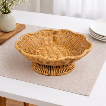 WORMER Tatakan Nampan Saji Roti Kue Fruit Tray Basket 25x7cm - WR24