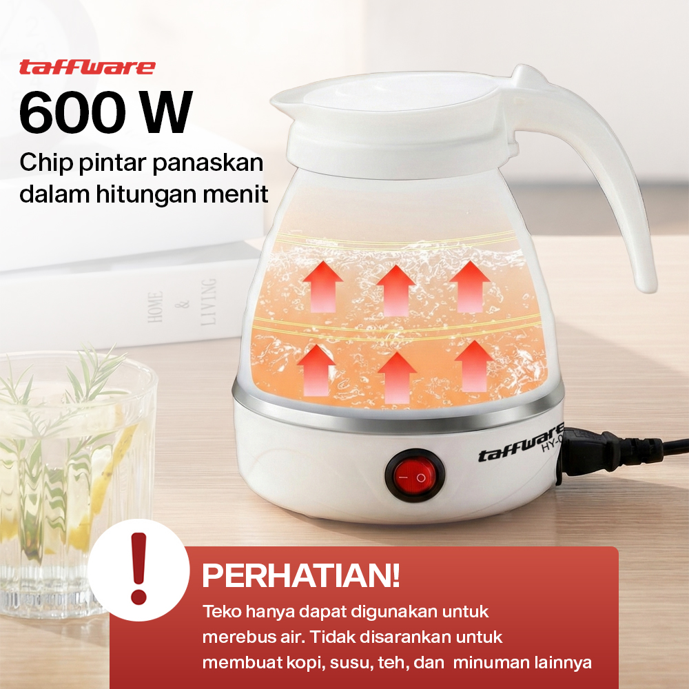 Taffware Teko Listrik Pemanas Foldable Air Water Heater 600W 600ml - HY-01 Gambar produk Taffware Teko Listrik Pemanas Foldable Air Water Heater 600W 600ml - HY-01