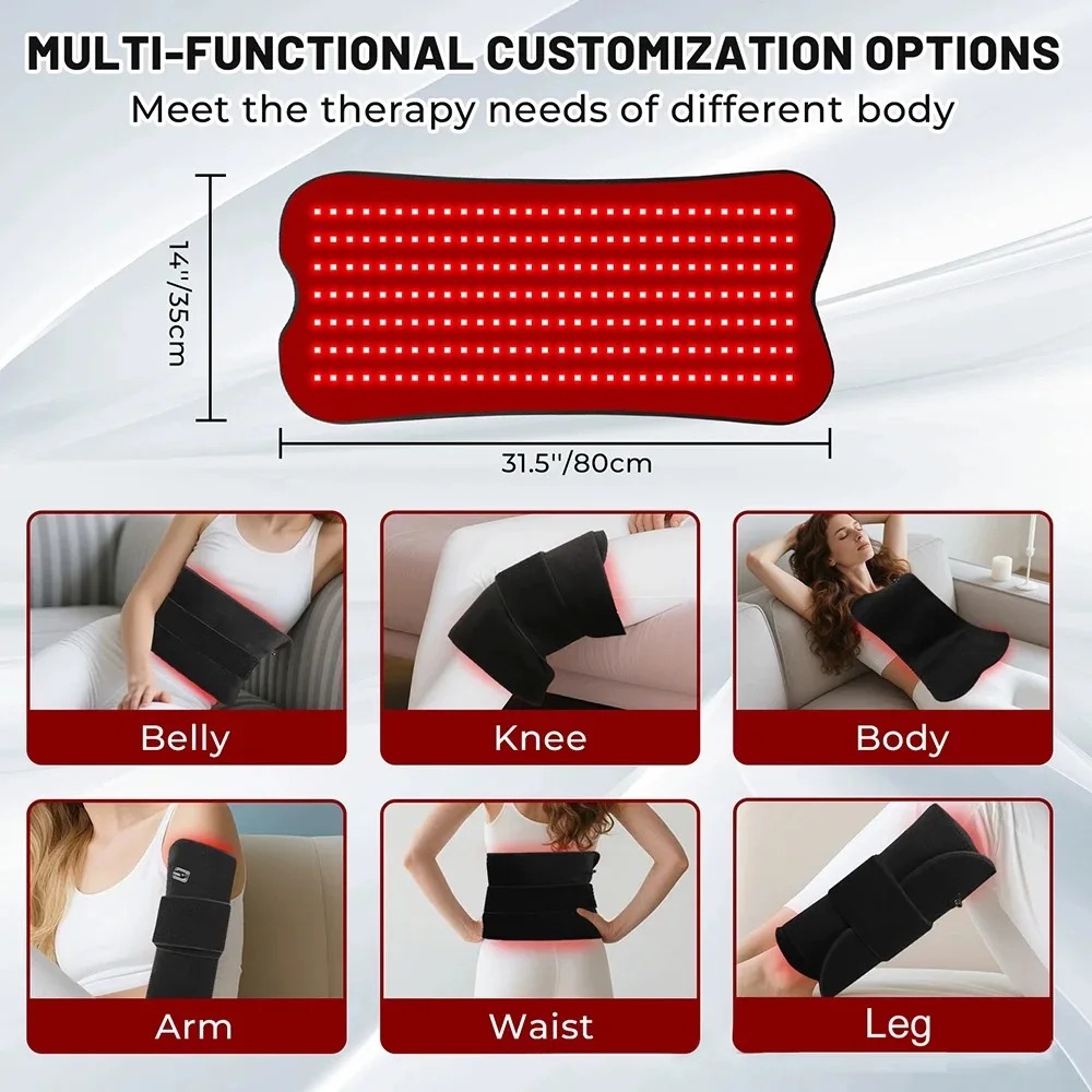CIM Alat Terapi Infrared Red Light Therapy Belt for Body Pain - C-70 Gambar produk CIM Alat Terapi Infrared Red Light Therapy Belt for Body Pain - C-70