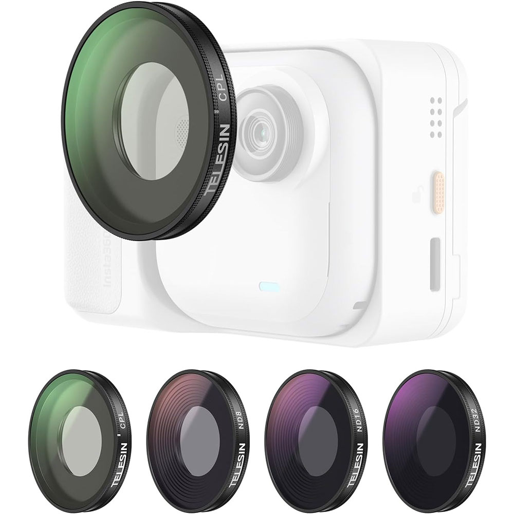 Gambar produk TELESIN Camera Lens Filter DJI Osmo Action CPL ND8 ND16 ND32 Insta360 - S5-FLT-42