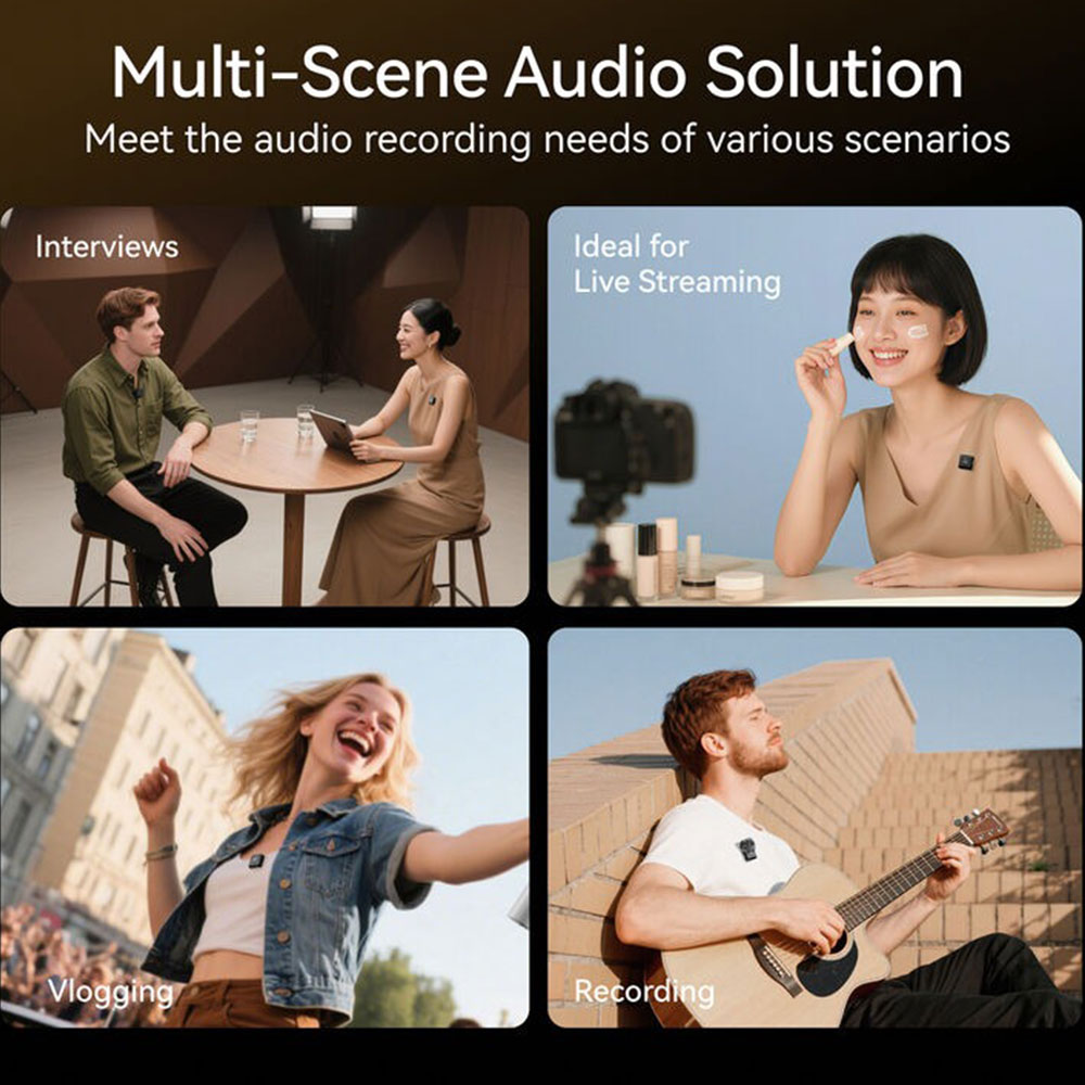 TELESIN Mikrofon Wireless Lavalier 2in1 Bluetooth Magnetic Clip Type C - P5-MCP-14 Gambar produk TELESIN Mikrofon Wireless Lavalier 2in1 Bluetooth Magnetic Clip Type C - P5-MCP-14