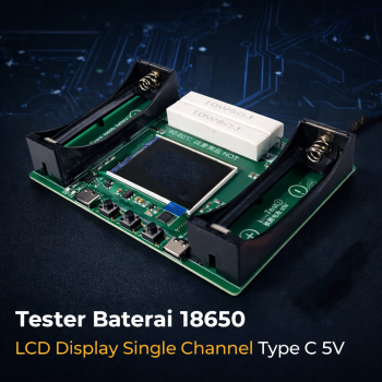 DIYMORE Tester Baterai 18650 LCD Display Single Channel Type C 5V - X-HX0598A