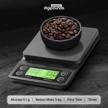 Taffware Digipounds Timbangan Kopi Digital Timer Coffee Scale 0.1g - MS-K07