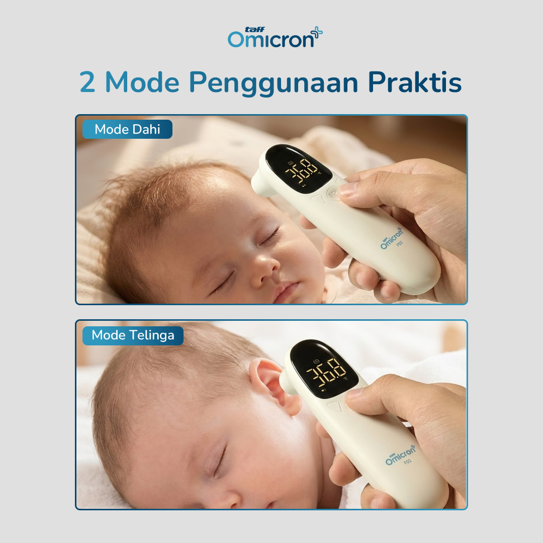 TaffOmicron Termometer Suhu Badan Digital Thermogun Infrared Memory - F02 Gambar produk TaffOmicron Termometer Suhu Badan Digital Thermogun Infrared Memory - F02